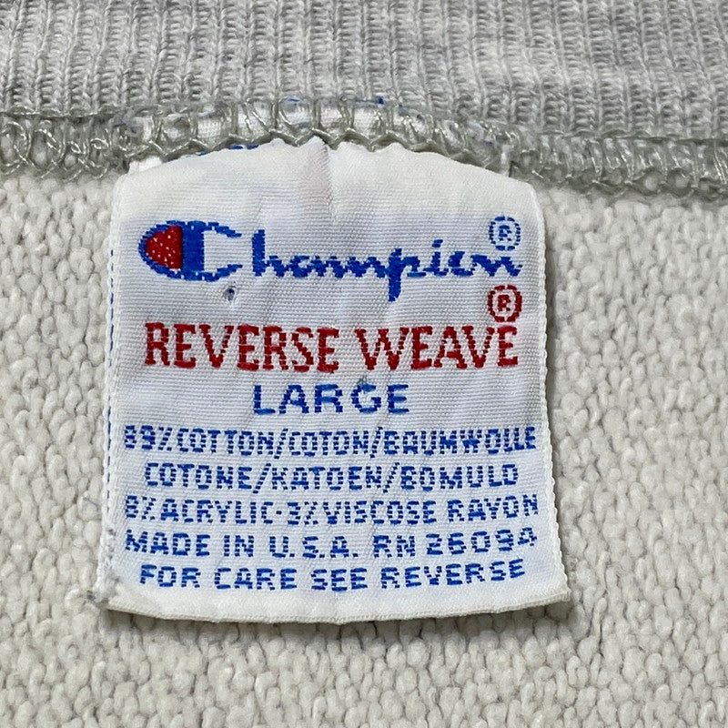 【現状渡し品】【メンズ】 CHAMPION チャンピオン 90's REVERSE DUQUESNE SWEAT 90年代 リバース デューケイン スウェット 長袖 トップス トレ－ナー 145-260809-sa-13-tei サイズ：L カラー：グレー 万代Net店