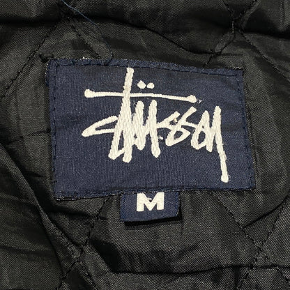 【現状渡し品】【メンズ】 STUSSY ステューシー 90’s BIG 4 STUDIUM JEACKET 90年代 ビッグ 4 スタジアム ジャケット アウター 142-260809-sa-07-tei サイズ：M カラー：ブラック 万代Net店