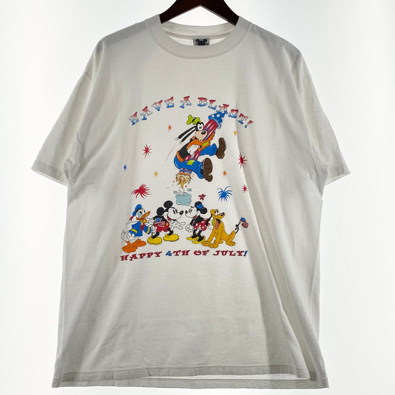 【中古品】【メンズ】 DISNEY ディズニー 90’s HAVE A BLAST TEE 90年代 ハブ ア ブラスト Tシャツ 半袖 トップス 145-260809-sa-18-tei サイズ：L カラー：ホワイト 万代Net店