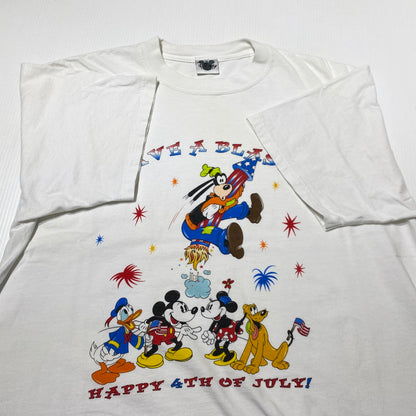 【中古品】【メンズ】 DISNEY ディズニー 90’s HAVE A BLAST TEE 90年代 ハブ ア ブラスト Tシャツ 半袖 トップス 145-260809-sa-18-tei サイズ：L カラー：ホワイト 万代Net店