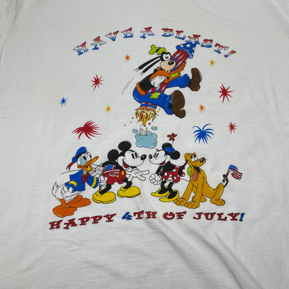 【中古品】【メンズ】 DISNEY ディズニー 90’s HAVE A BLAST TEE 90年代 ハブ ア ブラスト Tシャツ 半袖 トップス 145-260809-sa-18-tei サイズ：L カラー：ホワイト 万代Net店