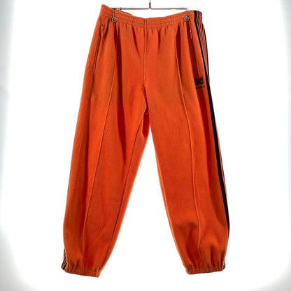 【中古品】【メンズ】 NEEDLES ニードルス × KEBOZ ケボズ 別注コラボ FLEECE ZIPPED TRACK PANTS NS1670 フリース ジップド トラックパンツ ボトムス 151-260811-yo-11-tei サイズ：L カラー：オレンジ 万代Net店