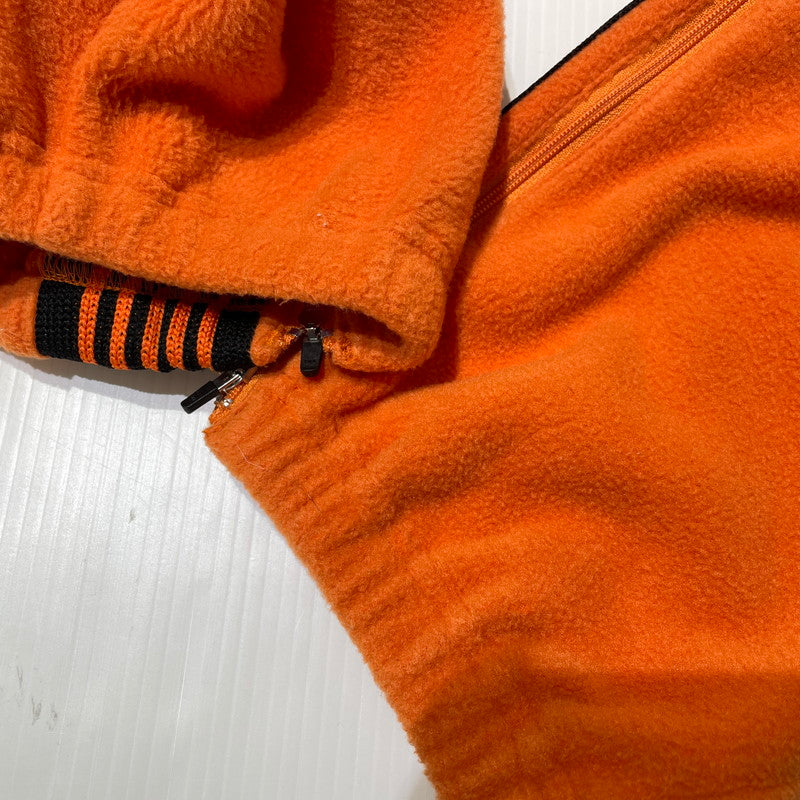 【中古品】【メンズ】 NEEDLES ニードルス × KEBOZ ケボズ 別注コラボ FLEECE ZIPPED TRACK PANTS NS1670 フリース ジップド トラックパンツ ボトムス 151-260811-yo-11-tei サイズ：L カラー：オレンジ 万代Net店