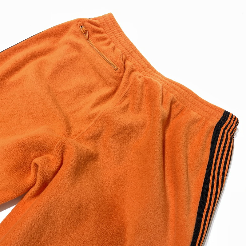【中古品】【メンズ】 NEEDLES ニードルス × KEBOZ ケボズ 別注コラボ FLEECE ZIPPED TRACK PANTS NS1670 フリース ジップド トラックパンツ ボトムス 151-260811-yo-11-tei サイズ：L カラー：オレンジ 万代Net店
