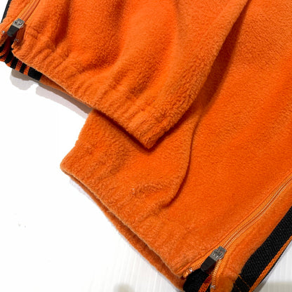【中古品】【メンズ】 NEEDLES ニードルス × KEBOZ ケボズ 別注コラボ FLEECE ZIPPED TRACK PANTS NS1670 フリース ジップド トラックパンツ ボトムス 151-260811-yo-11-tei サイズ：L カラー：オレンジ 万代Net店