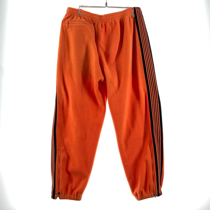 【中古品】【メンズ】 NEEDLES ニードルス × KEBOZ ケボズ 別注コラボ FLEECE ZIPPED TRACK PANTS NS1670 フリース ジップド トラックパンツ ボトムス 151-260811-yo-11-tei サイズ：L カラー：オレンジ 万代Net店