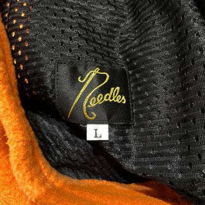 【中古品】【メンズ】 NEEDLES ニードルス × KEBOZ ケボズ 別注コラボ FLEECE ZIPPED TRACK PANTS NS1670 フリース ジップド トラックパンツ ボトムス 151-260811-yo-11-tei サイズ：L カラー：オレンジ 万代Net店