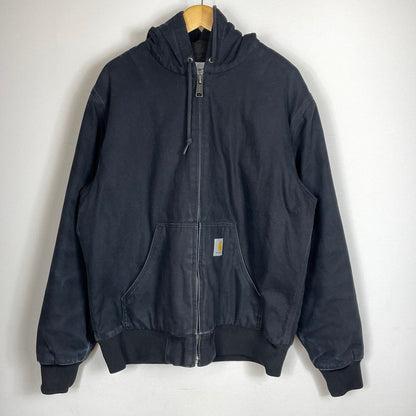 【現状渡し品】【メンズ】 Carhartt WIP カーハートワークインプログレス ACTIVE JACKET HOODIE I028426 アクティブ ジャケット フーディー アウター ジップアップパーカー 145-260817-ss-06-tei サイズ：L カラー：ブラック 万代Net店