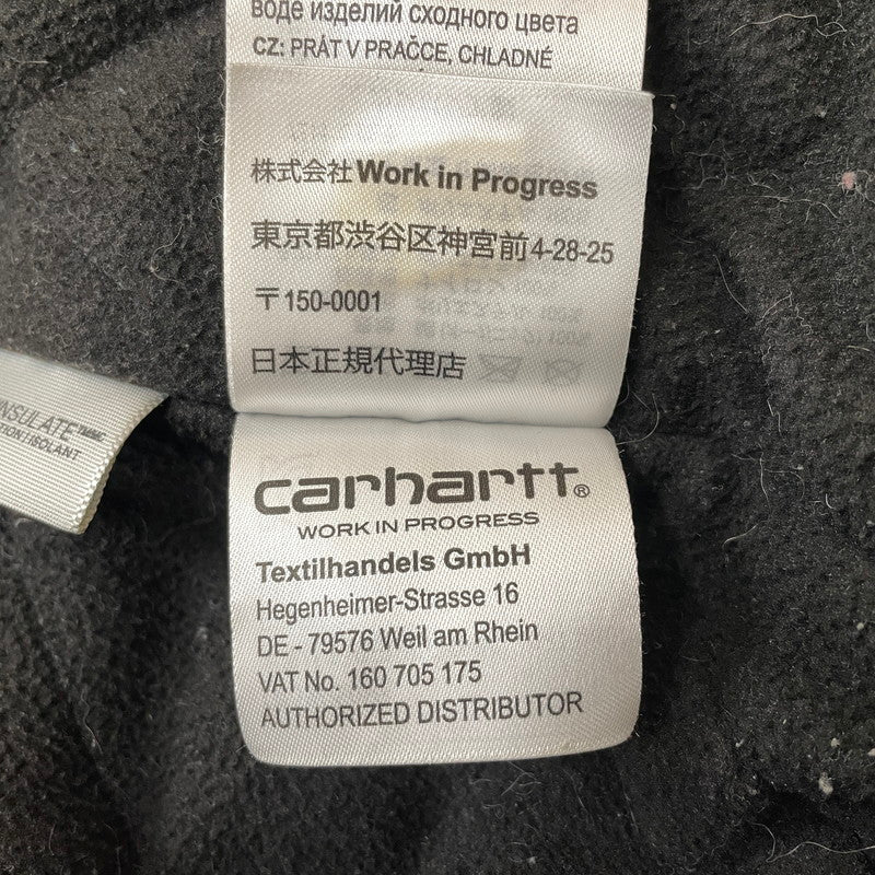 【現状渡し品】【メンズ】 Carhartt WIP カーハートワークインプログレス ACTIVE JACKET HOODIE I028426 アクティブ ジャケット フーディー アウター ジップアップパーカー 145-260817-ss-06-tei サイズ：L カラー：ブラック 万代Net店