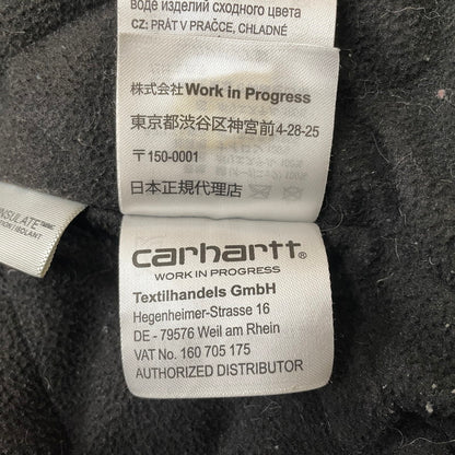 【現状渡し品】【メンズ】 Carhartt WIP カーハートワークインプログレス ACTIVE JACKET HOODIE I028426 アクティブ ジャケット フーディー アウター ジップアップパーカー 145-260817-ss-06-tei サイズ：L カラー：ブラック 万代Net店