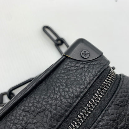 【中古品】【メンズ】 LOUIS VUITTON ルイ・ヴィトン M55702 ミニ･ソフトトランク ショルダーバッグ モノグラム ･トリヨン 鞄 179-260812-ko-08-tei カラー：ブラック 万代Net店
