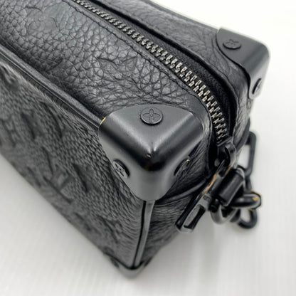 【中古品】【メンズ】 LOUIS VUITTON ルイ・ヴィトン M55702 ミニ･ソフトトランク ショルダーバッグ モノグラム ･トリヨン 鞄 179-260812-ko-08-tei カラー：ブラック 万代Net店