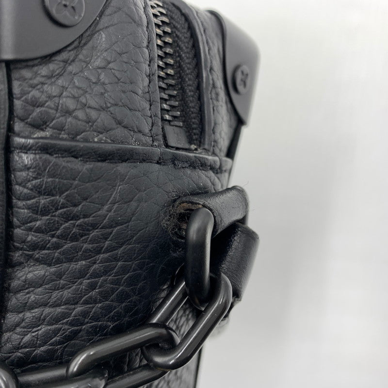 【中古品】【メンズ】 LOUIS VUITTON ルイ・ヴィトン M55702 ミニ･ソフトトランク ショルダーバッグ モノグラム ･トリヨン 鞄 179-260812-ko-08-tei カラー：ブラック 万代Net店