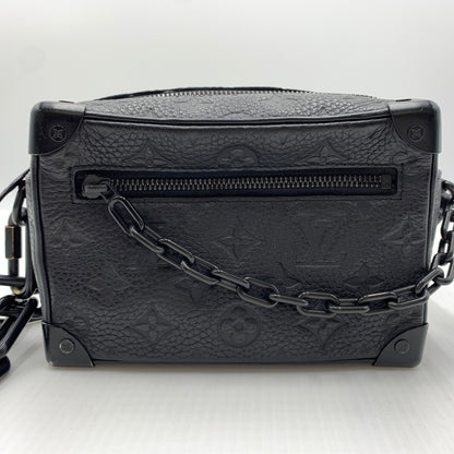 【中古品】【メンズ】 LOUIS VUITTON ルイ・ヴィトン M55702 ミニ･ソフトトランク ショルダーバッグ モノグラム ･トリヨン 鞄 179-260812-ko-08-tei カラー：ブラック 万代Net店