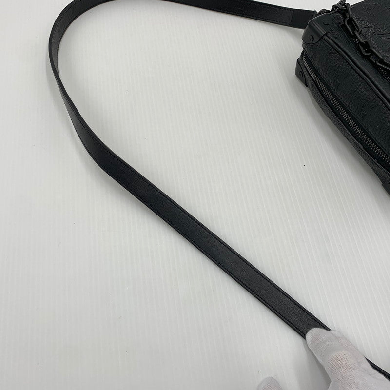 【中古品】【メンズ】 LOUIS VUITTON ルイ・ヴィトン M55702 ミニ･ソフトトランク ショルダーバッグ モノグラム ･トリヨン 鞄 179-260812-ko-08-tei カラー：ブラック 万代Net店