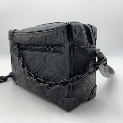 【中古品】【メンズ】 LOUIS VUITTON ルイ・ヴィトン M55702 ミニ･ソフトトランク ショルダーバッグ モノグラム ･トリヨン 鞄 179-260812-ko-08-tei カラー：ブラック 万代Net店