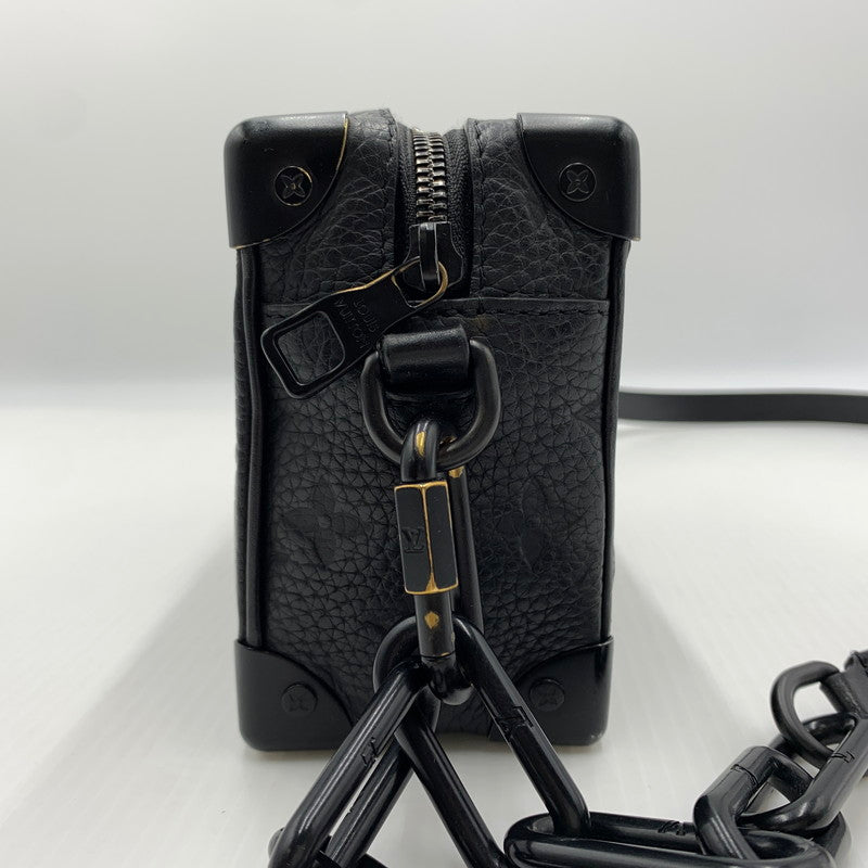 【中古品】【メンズ】 LOUIS VUITTON ルイ・ヴィトン M55702 ミニ･ソフトトランク ショルダーバッグ モノグラム ･トリヨン 鞄 179-260812-ko-08-tei カラー：ブラック 万代Net店