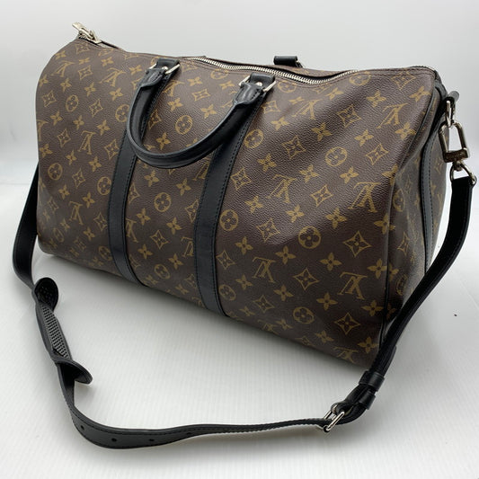 【現状渡し品】【メンズ】 LOUIS VUITTON ルイ・ヴィトン M56711 キーポルバンドリエール45 モノグラム･マカサー ボストンバッグ 鞄 ショルダーバッグ 179-260812-ko-07-tei カラー：ブラウン 万代Net店