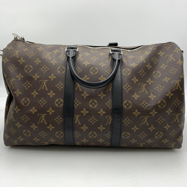 【現状渡し品】【メンズ】 LOUIS VUITTON ルイ・ヴィトン M56711 キーポルバンドリエール45 モノグラム･マカサー ボストンバッグ 鞄 ショルダーバッグ 179-260812-ko-07-tei カラー：ブラウン 万代Net店