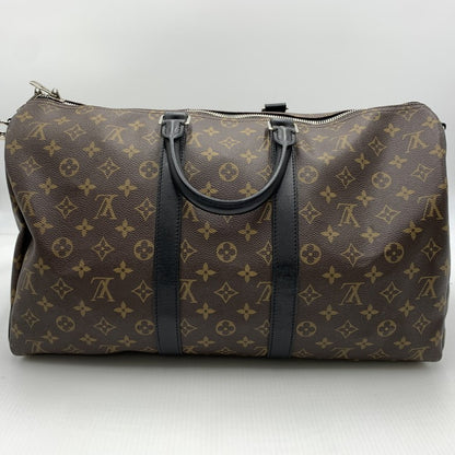 【現状渡し品】【メンズ】 LOUIS VUITTON ルイ・ヴィトン M56711 キーポルバンドリエール45 モノグラム･マカサー ボストンバッグ 鞄 ショルダーバッグ 179-260812-ko-07-tei カラー：ブラウン 万代Net店
