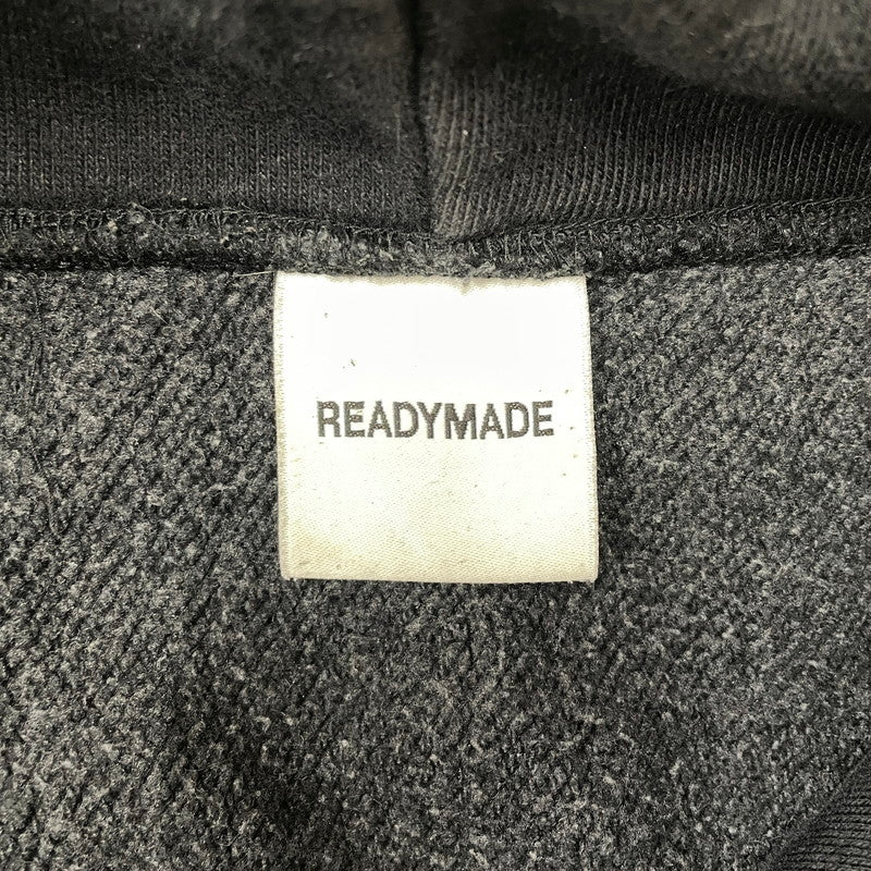 【中古品】【メンズ】 READY MADE レディメイド HOODIE SMILE RE-CO-BK-00-00-245 フーディー スマイル トップス プルオーバーパーカー 142-260817-ss-03-tei サイズ：XL カラー：ブラック 万代Net店