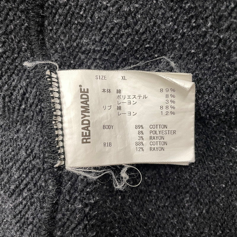 【中古品】【メンズ】 READY MADE レディメイド HOODIE SMILE RE-CO-BK-00-00-245 フーディー スマイル トップス プルオーバーパーカー 142-260817-ss-03-tei サイズ：XL カラー：ブラック 万代Net店