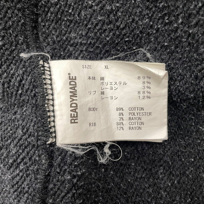 【中古品】【メンズ】 READY MADE レディメイド HOODIE SMILE RE-CO-BK-00-00-245 フーディー スマイル トップス プルオーバーパーカー 142-260817-ss-03-tei サイズ：XL カラー：ブラック 万代Net店