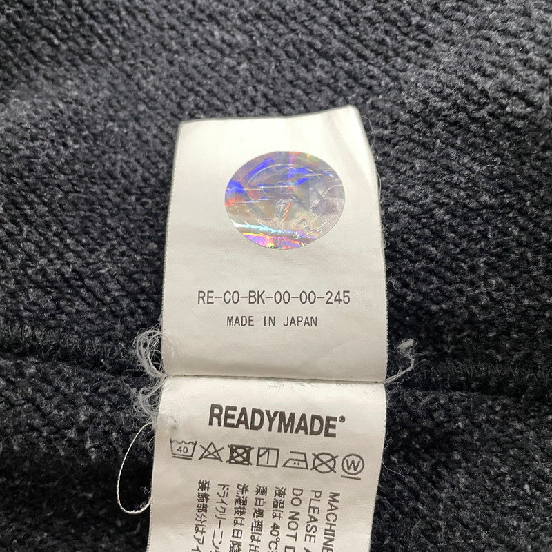 【中古品】【メンズ】 READY MADE レディメイド HOODIE SMILE RE-CO-BK-00-00-245 フーディー スマイル トップス プルオーバーパーカー 142-260817-ss-03-tei サイズ：XL カラー：ブラック 万代Net店