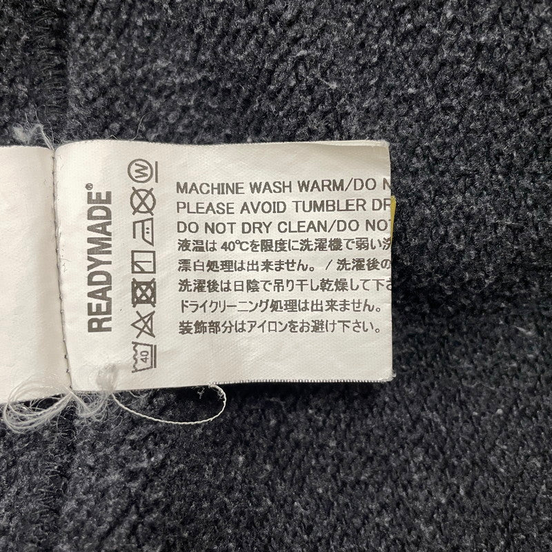 【中古品】【メンズ】 READY MADE レディメイド HOODIE SMILE RE-CO-BK-00-00-245 フーディー スマイル トップス プルオーバーパーカー 142-260817-ss-03-tei サイズ：XL カラー：ブラック 万代Net店