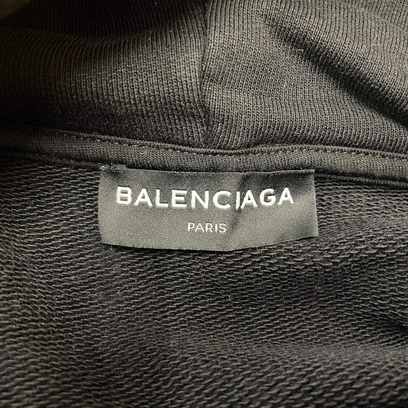 【中古品】【メンズ】 BALENCIAGA バレンシアガ SINNER HOODIE 487209 シナー フーディー トップス プルオーバーパーカー 141-260817-ss-04-tei サイズ：S カラー：ブラック 万代Net店