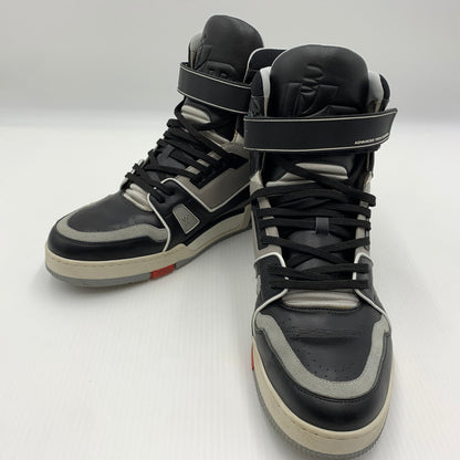 【中古品】【メンズ】 LOUIS VUITTON ルイ・ヴィトン CL0119 ハイトップ トレイナー ライン スニーカー 靴 シューズ ハイカット 179-260812-ko-01-tei サイズ：9 カラー：ブラック 万代Net店