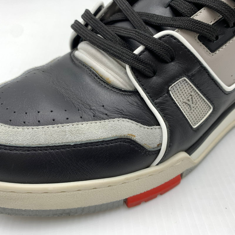 【中古品】【メンズ】 LOUIS VUITTON ルイ・ヴィトン CL0119 ハイトップ トレイナー ライン スニーカー 靴 シューズ ハイカット 179-260812-ko-01-tei サイズ：9 カラー：ブラック 万代Net店