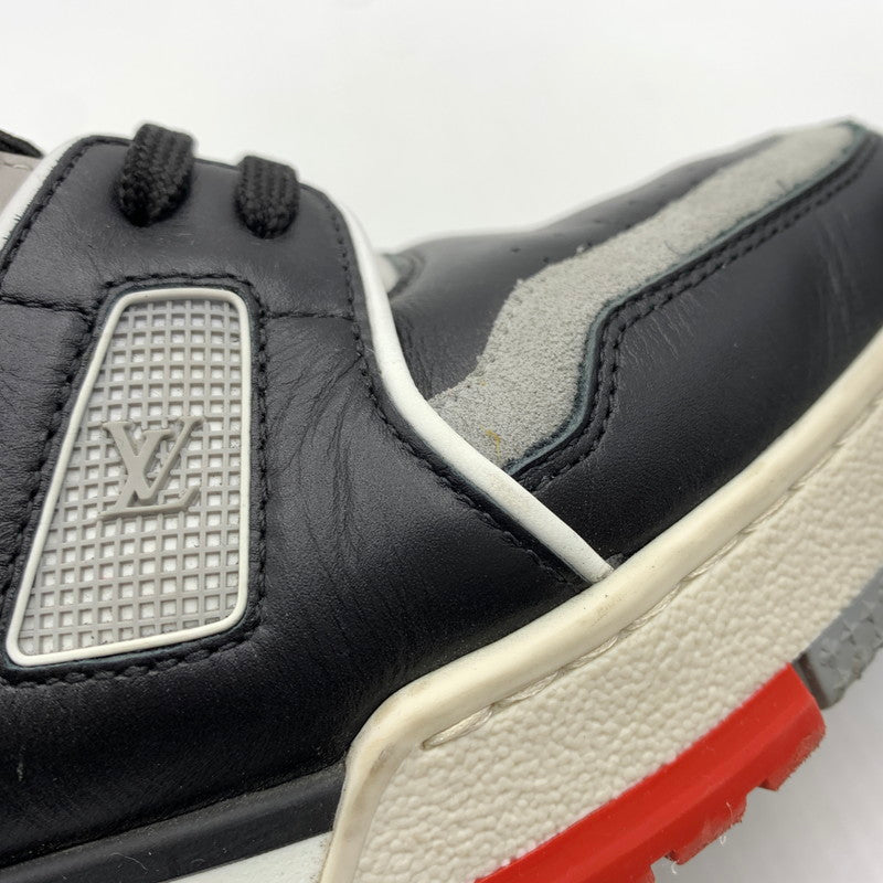 【中古品】【メンズ】 LOUIS VUITTON ルイ・ヴィトン CL0119 ハイトップ トレイナー ライン スニーカー 靴 シューズ ハイカット 179-260812-ko-01-tei サイズ：9 カラー：ブラック 万代Net店
