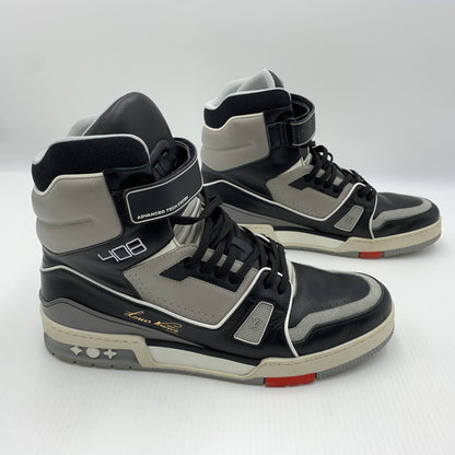 【中古品】【メンズ】 LOUIS VUITTON ルイ・ヴィトン CL0119 ハイトップ トレイナー ライン スニーカー 靴 シューズ ハイカット 179-260812-ko-01-tei サイズ：9 カラー：ブラック 万代Net店