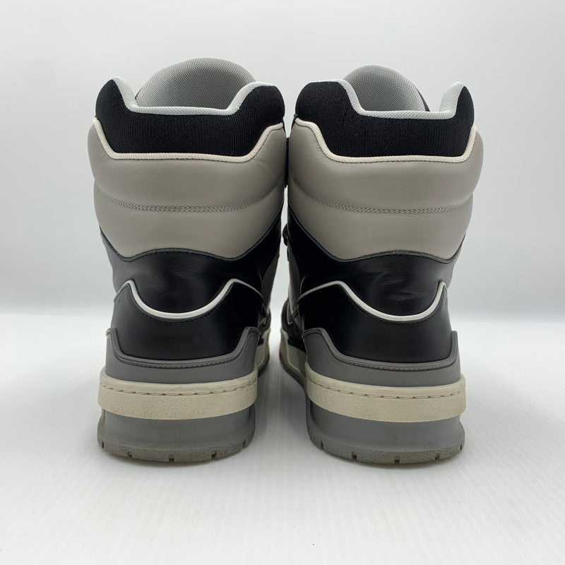 【中古品】【メンズ】 LOUIS VUITTON ルイ・ヴィトン CL0119 ハイトップ トレイナー ライン スニーカー 靴 シューズ ハイカット 179-260812-ko-01-tei サイズ：9 カラー：ブラック 万代Net店