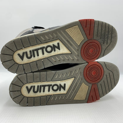【中古品】【メンズ】 LOUIS VUITTON ルイ・ヴィトン CL0119 ハイトップ トレイナー ライン スニーカー 靴 シューズ ハイカット 179-260812-ko-01-tei サイズ：9 カラー：ブラック 万代Net店