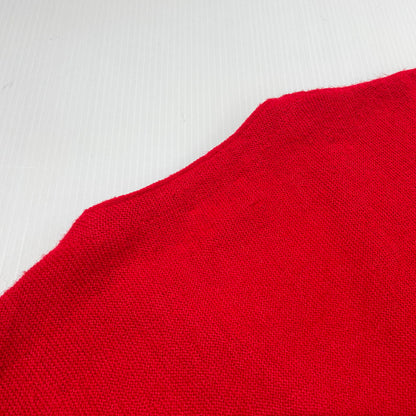 【中古品】【メンズ】 IZOD LACOSTE アイゾッド ラコステ 80's ACRYLIC KNIT BUTTON CARDIGAN VINTAGE 80年代 アクリル ニット ボタン カーディガン 長袖 トップス ヴィンテージ 145-260828-yo-04-teih サイズ：XL カラー：レッド 万代Net店
