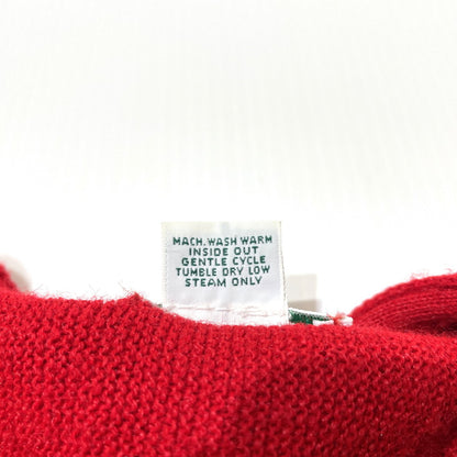 【中古品】【メンズ】 IZOD LACOSTE アイゾッド ラコステ 80's ACRYLIC KNIT BUTTON CARDIGAN VINTAGE 80年代 アクリル ニット ボタン カーディガン 長袖 トップス ヴィンテージ 145-260828-yo-04-teih サイズ：XL カラー：レッド 万代Net店
