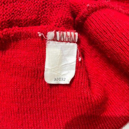 【中古品】【メンズ】 IZOD LACOSTE アイゾッド ラコステ 80's ACRYLIC KNIT BUTTON CARDIGAN VINTAGE 80年代 アクリル ニット ボタン カーディガン 長袖 トップス ヴィンテージ 145-260828-yo-04-teih サイズ：XL カラー：レッド 万代Net店