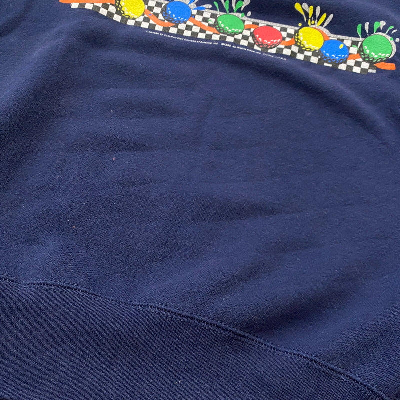 【中古品】【メンズ】 SOFFE ソフィー 80's VINTAGE PUTT-PUTT GOLF SWEAT 80年代 ヴィンテージ パットパット ゴルフ スウェット 長袖 トップス トレーナー 145-260829-sa-07-tei サイズ：L カラー：ネイビー 万代Net店