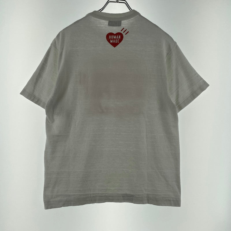 【中古品】【メンズ】 HUMANMADE ヒューマンメイド GRAPHIC S/S T-SHIRT HM30TE018 グラフィック ショートスリーブTシャツ 半袖トップス 142-260817-ss-01-tei サイズ：M カラー：ホワイト 万代Net店