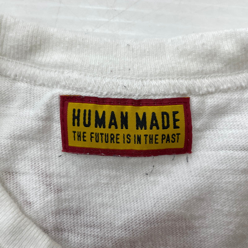 【中古品】【メンズ】 HUMANMADE ヒューマンメイド GRAPHIC S/S T-SHIRT HM30TE018 グラフィック ショートスリーブTシャツ 半袖トップス 142-260817-ss-01-tei サイズ：M カラー：ホワイト 万代Net店