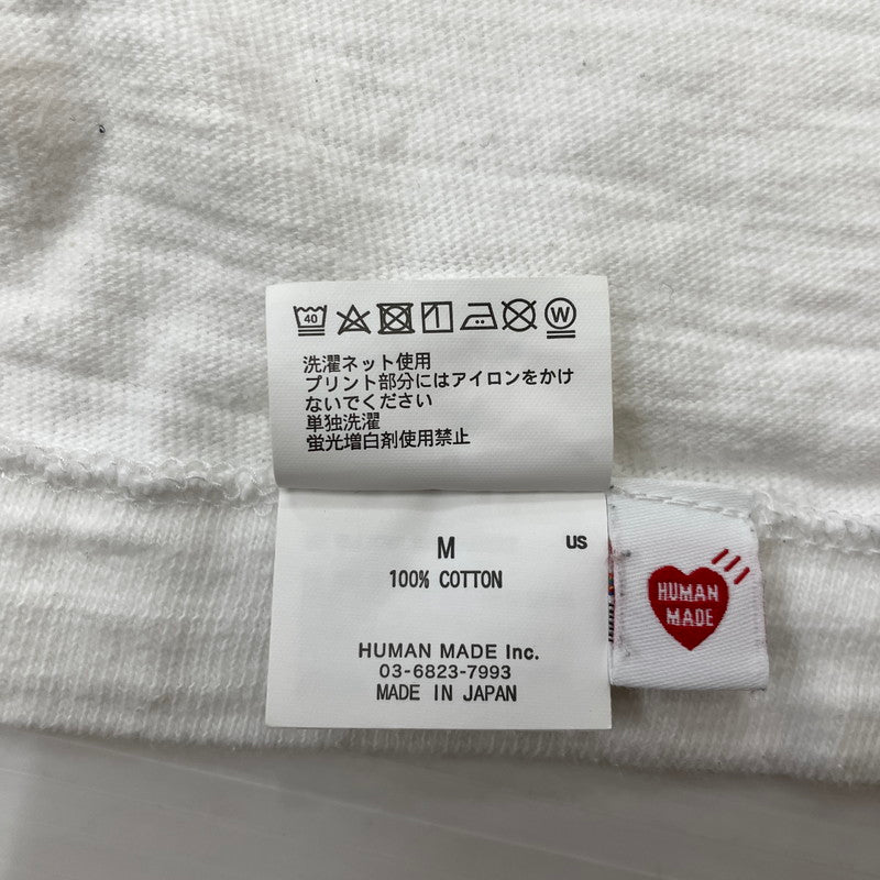【中古品】【メンズ】 HUMANMADE ヒューマンメイド GRAPHIC S/S T-SHIRT HM30TE018 グラフィック ショートスリーブTシャツ 半袖トップス 142-260817-ss-01-tei サイズ：M カラー：ホワイト 万代Net店
