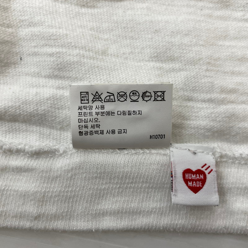 【中古品】【メンズ】 HUMANMADE ヒューマンメイド GRAPHIC S/S T-SHIRT HM30TE018 グラフィック ショートスリーブTシャツ 半袖トップス 142-260817-ss-01-tei サイズ：M カラー：ホワイト 万代Net店