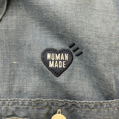 【中古品】【メンズ】 HUMANMADE ヒューマンメイド CHAMBRAY S/S SHIRT HM31SH040 シャンブレー ショートスリーブシャツ 半袖トップス 142-260817-ss-02-tei サイズ：L カラー：インディゴ 万代Net店