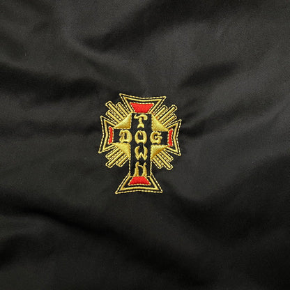 【中古品】【メンズ】 BLUCO ブルコ × DOGTOWN × ドッグタウン MOONEYES ムーンアイズ 別注コラボ COACH JACKET 158-31-063 コーチジャケット アウター ウィンドブレーカー 145-260817-ss-09-tei サイズ：L カラー：ブラック 万代Net店