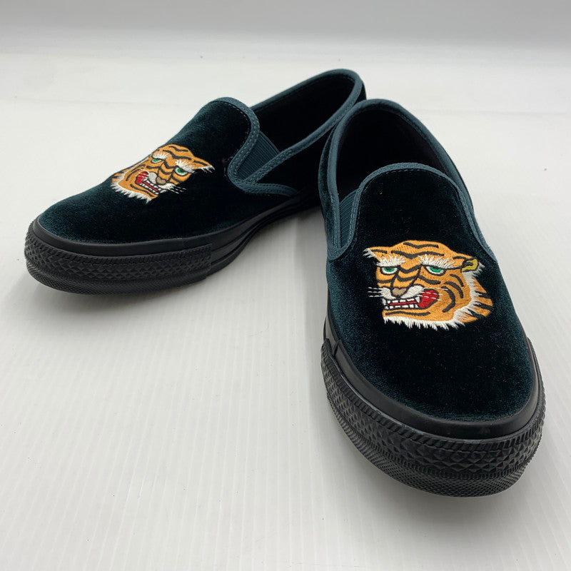 【中古品】【メンズ】 CONVERSE コンバース ALL STAR KUNGFU SLIP-ON 1SF122 オールスター カンフー スリップオン スニーカー 靴 スリッポン シューズ 162-260812-ko-04-tei サイズ：26cm カラー：グリーン 万代Net店