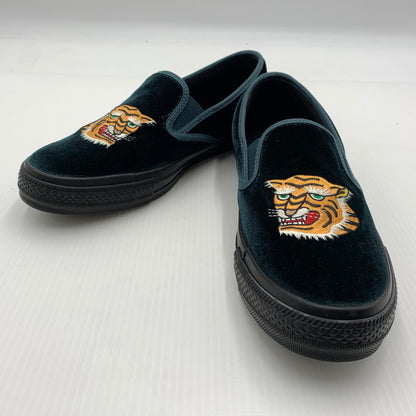 【中古品】【メンズ】 CONVERSE コンバース ALL STAR KUNGFU SLIP-ON 1SF122 オールスター カンフー スリップオン スニーカー 靴 スリッポン シューズ 162-260812-ko-04-tei サイズ：26cm カラー：グリーン 万代Net店