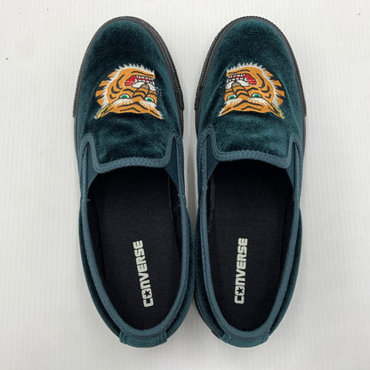 【中古品】【メンズ】 CONVERSE コンバース ALL STAR KUNGFU SLIP-ON 1SF122 オールスター カンフー スリップオン スニーカー 靴 スリッポン シューズ 162-260812-ko-04-tei サイズ：26cm カラー：グリーン 万代Net店