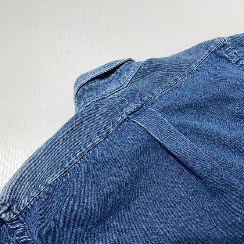 【中古品】【メンズ】 POLO by RALPH LAUREN ポロバイラルフローレン LS B.D. DENIM SHIRT ロングスリーブ ボタンダウン デニムシャツ 長袖 トップス 147-260811-yo-05-tei サイズ：M カラー：インディゴ 万代Net店
